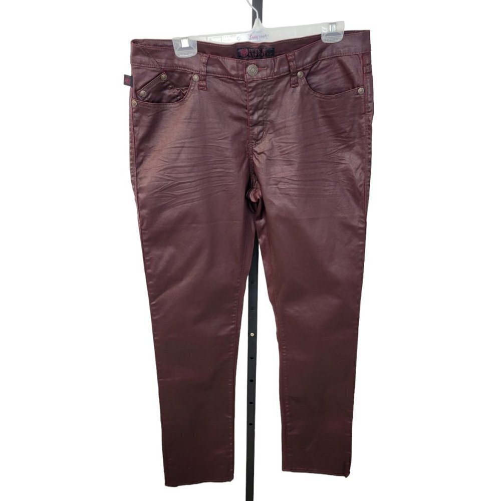 Rock & Republic Womens Berlin Coated Skinny Jeans Size  16